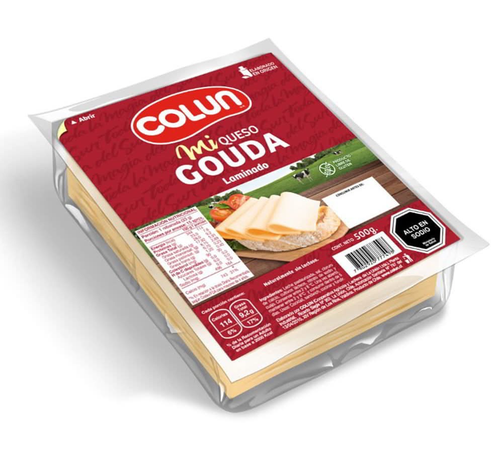 Colun · Queso gouda laminado (500 g)