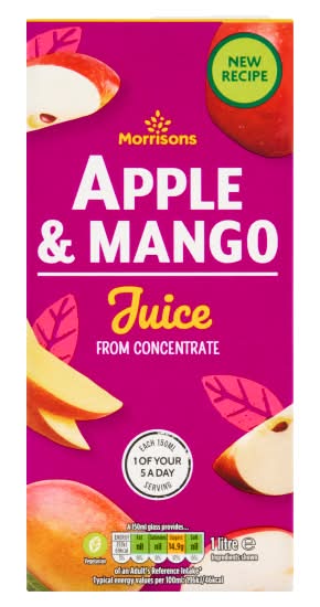 Morrisons Apple & Mango Juice From Concentrate (1L)