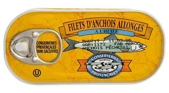 Fiorito - Filets d'anchois allongés à l'huile d'olive (50g)