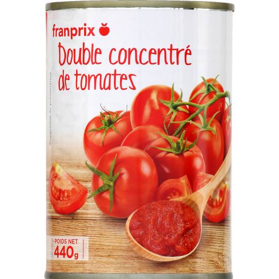 Double concentré de tomates franprix 440g