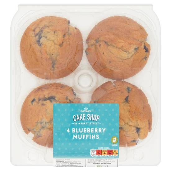 Morrisons Blueberry, Muffins (4 pack)