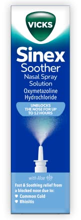 Vicks Sinex Soother Decongestant Nasal Spray For Blocked Nose (15ml)