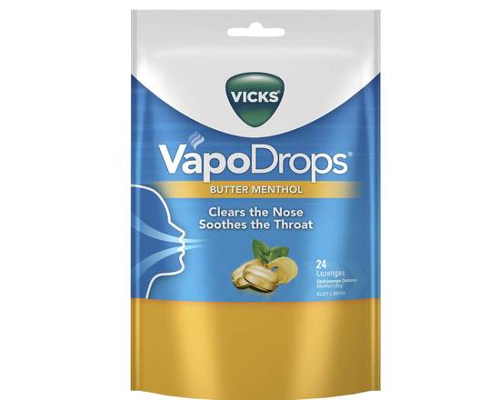 Vicks Vapodrops Butter Menthol 24pk