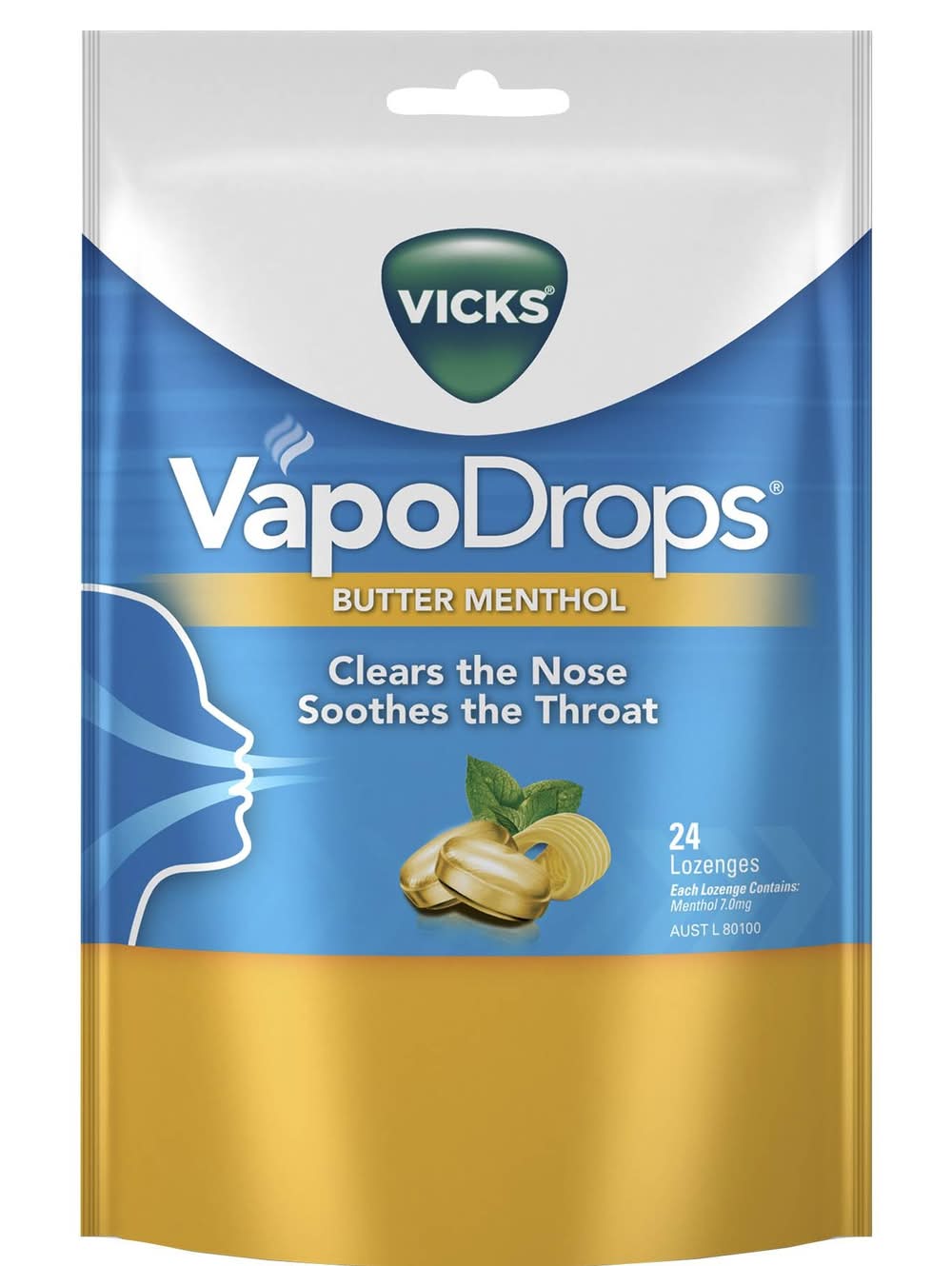 Vicks Vapodrops Butter Menthol 24pk