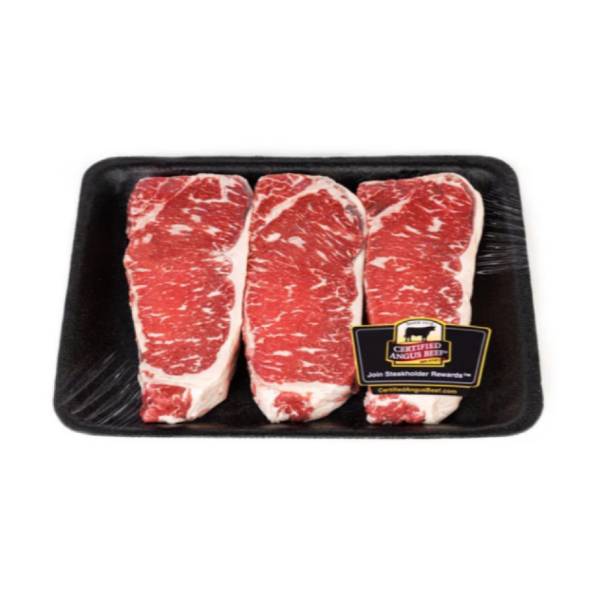 Certified Angus BeefNew York Strip Steak Boneless Value Pack