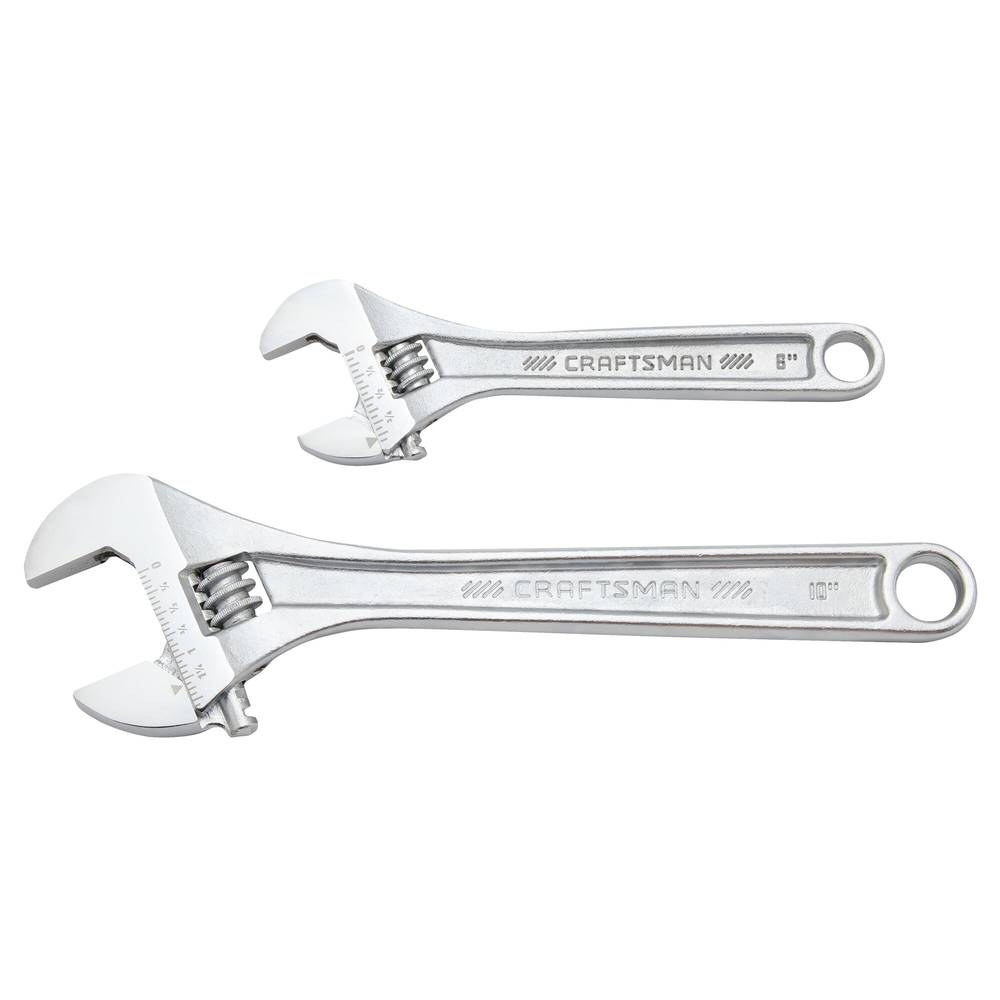 CRAFTSMAN Adjustable Wrench Set (2-Piece) | CMMT12006