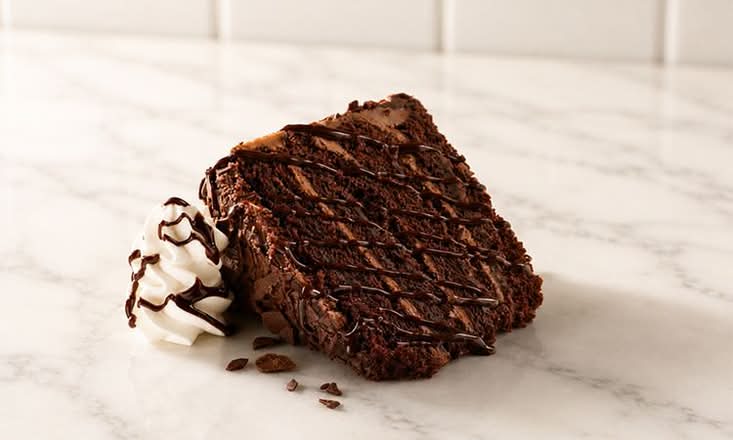 Chocolate Overload Cake, Slice
