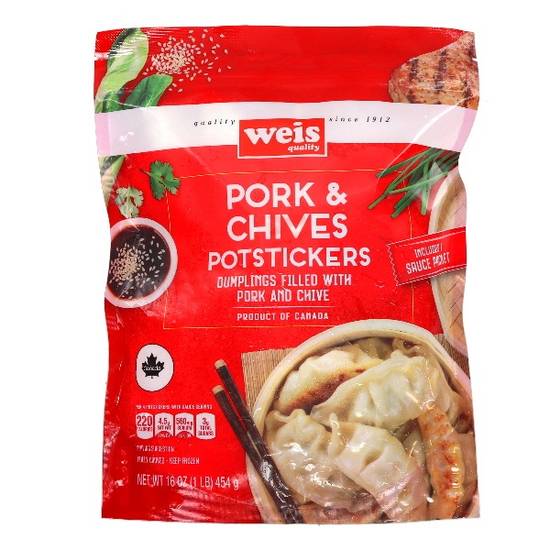 Weis Quality Asian Dumplings Pork & Chive Potstickers