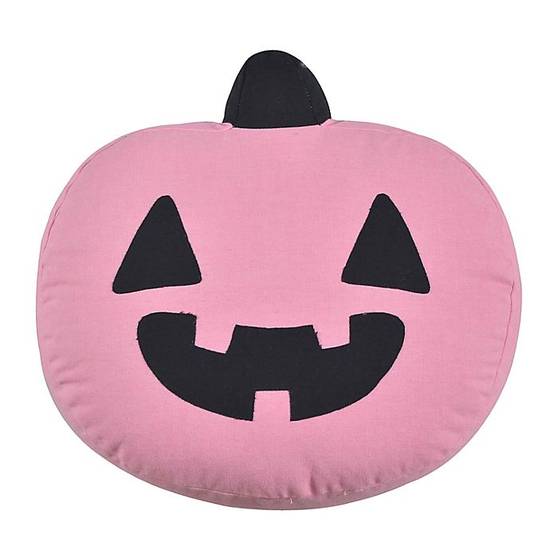 H for Happy™ Jack O' Lantern Novelty Throw Pillow in Pink