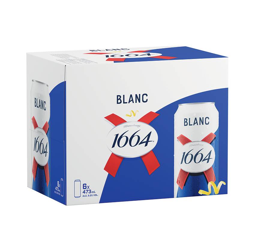 Kronenbourg 1664 Blanc  (6 Cans, 473ml)