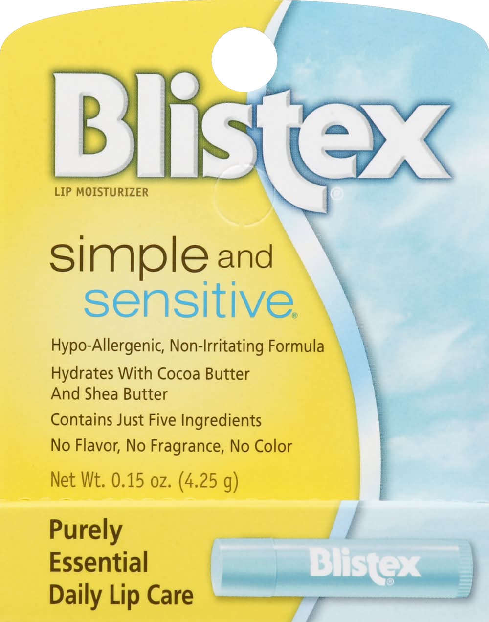 Blistex Simple & Sensitive Lip Moisturizer (0.3 oz)