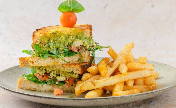 Quintessential Pesto Chicken Sando