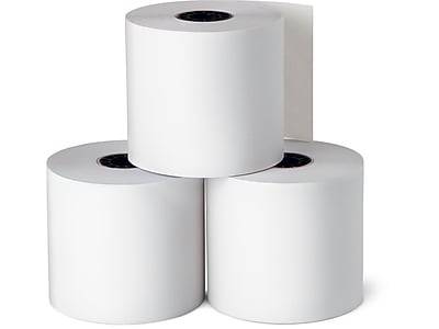 Staples Thermal Paper Rolls, 2 1/4 x 165', 3/Pack (21267/18220)