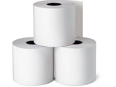 Staples Bond Paper Roll, 2.25 inch x 130 feet (3 ct)