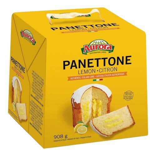 Aurora - Panettone classique, gâteau italien traditionnel, 908g, Fr