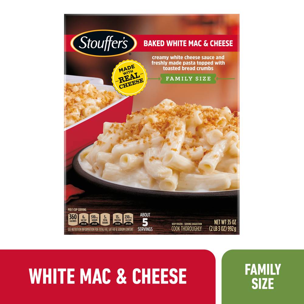 Stouffer's Made With Real Cheese Family Size White Baked Mac & Cheese (2.19 lbs)