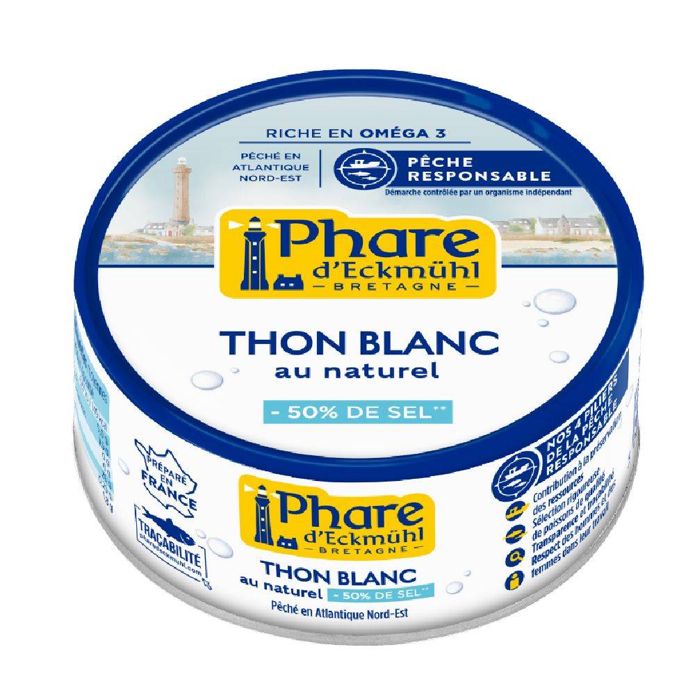 Phare d'Eckmühl - Thon blanc nature sodium (160g)