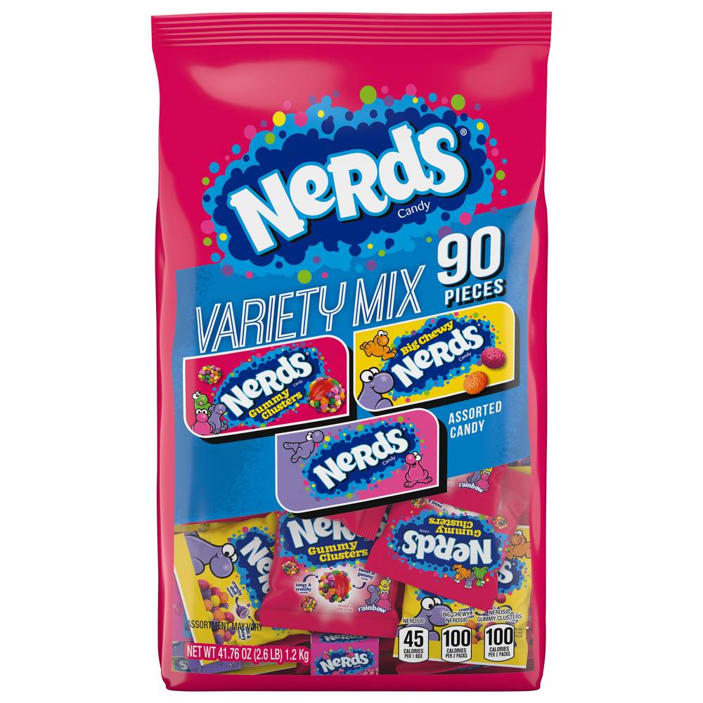 Nerds Candy Varirty Mix, Assorted (0.46 oz, 90 ct)