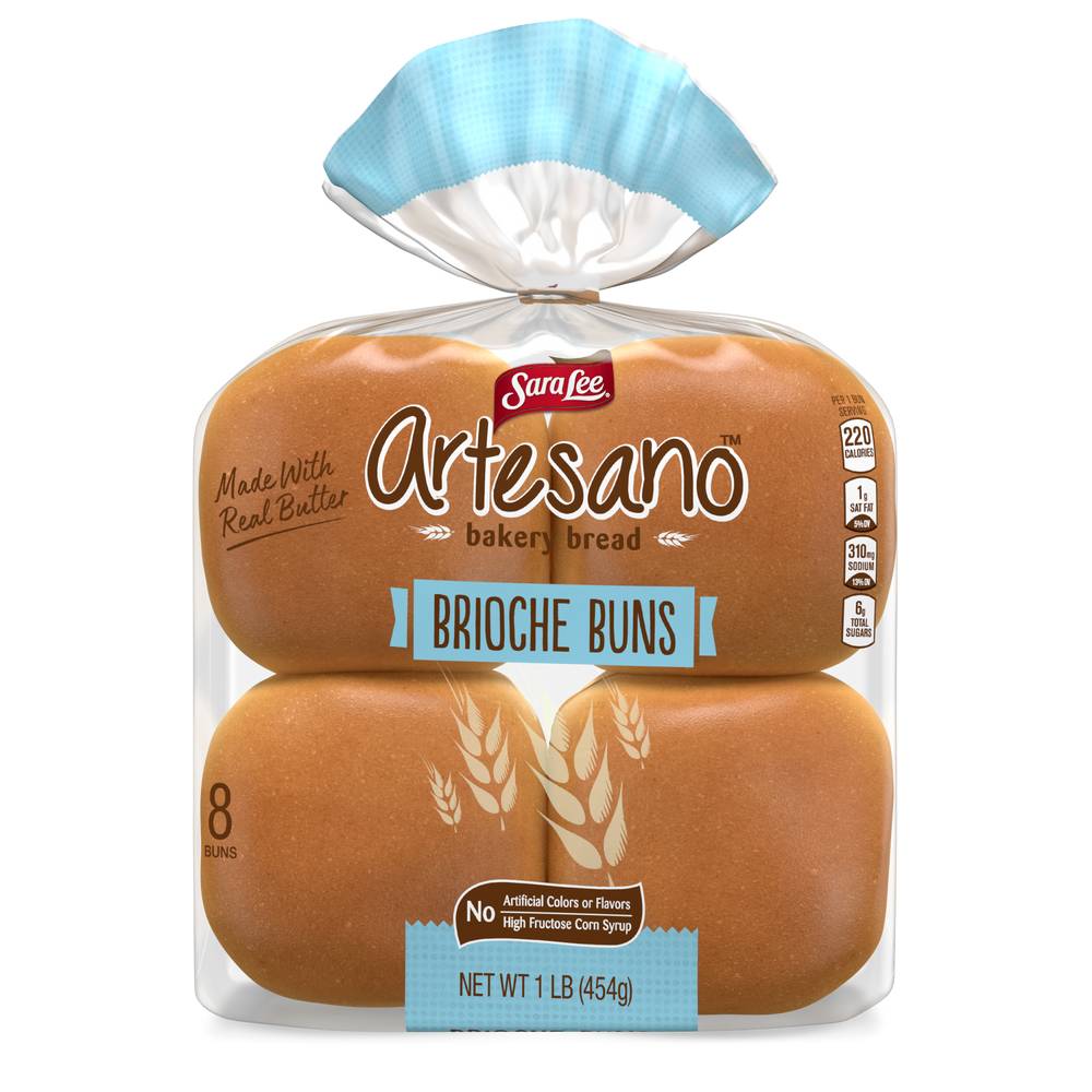 Sara Lee Artesano Brioche Buns (8 x 2 oz)