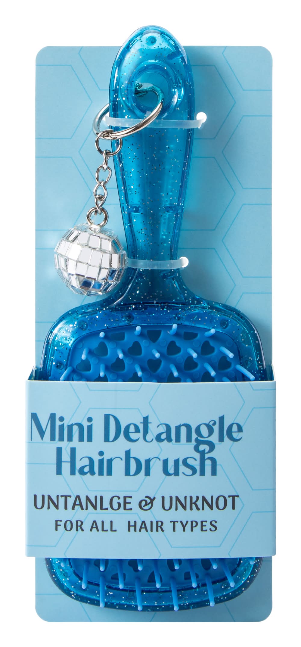 Mini Detangle Hairbrush Disco Ball