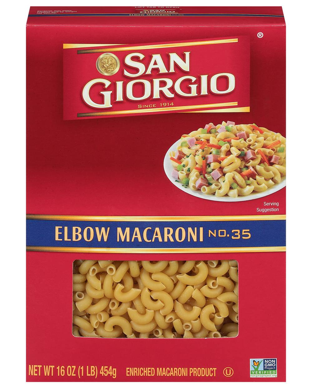 San Giorgio Elbow Macaroni No. 35 (16 oz)