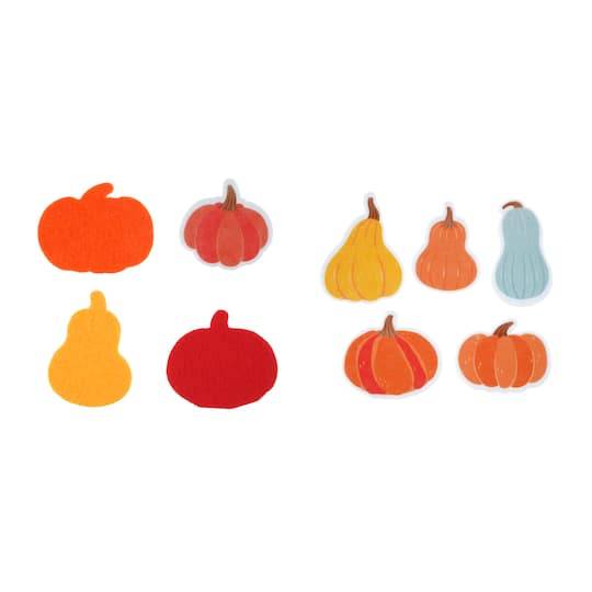 Thanksgiving Pumpkin Felt Stickers By Creatology