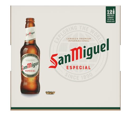 San Miguel Premium Lager Beer (12 x 330ml)