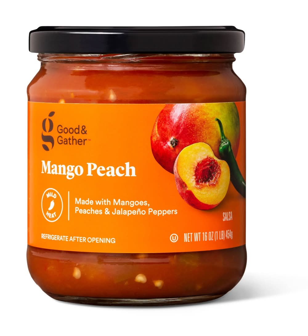 Good & Gather Mild Mango Peach Salsa (16 oz)