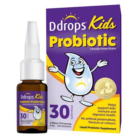 Ddrops Kids Probiotic Liquid Supplement (9 ml)