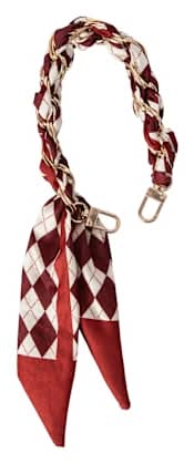 Novelty Keychain Burgundy Scarf