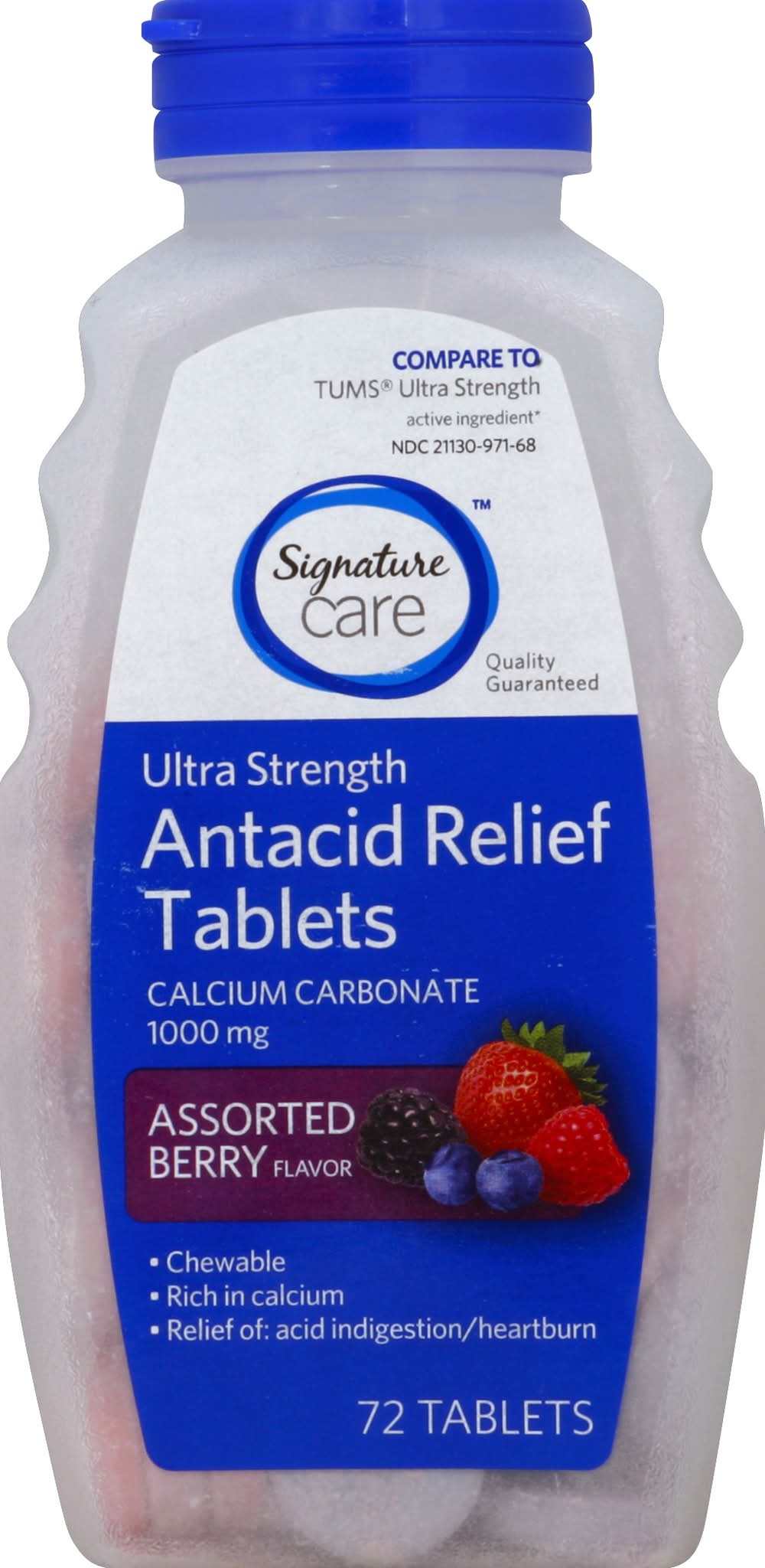 Signature Care Ultra Strength Assorted Berry Antacid Chewable Tablets (6.7 oz)