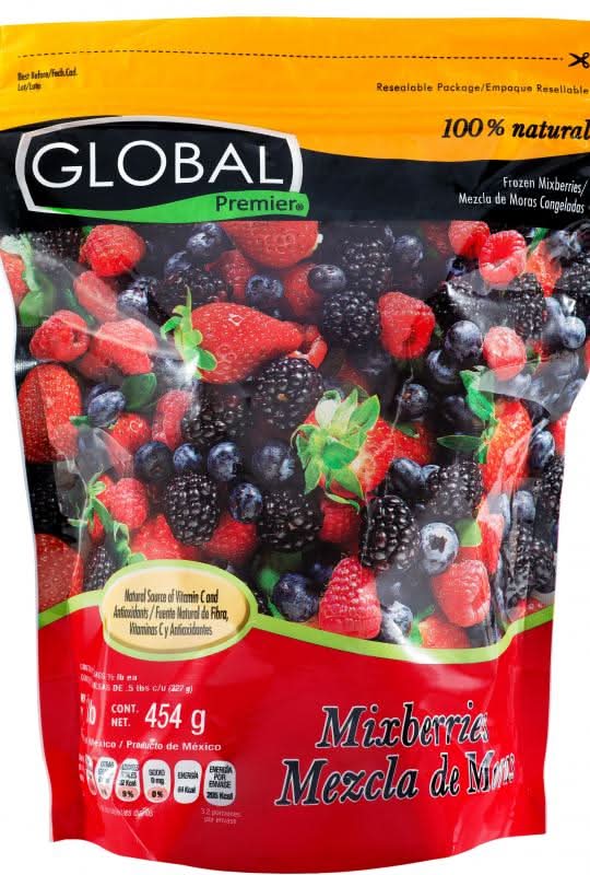 Global Premier · Mix berries mezcla de moras congeladas (454 g)