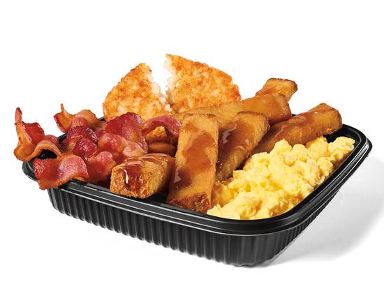 Jumbo Breakfast Platter w/ Bacon and French Toast Sticks