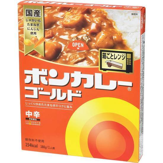 大塚食品 ボンカレーゴールド 中辛 180g