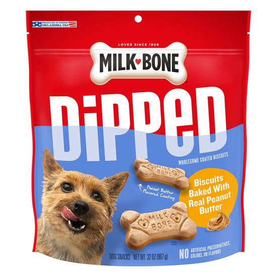 Milk-Bone Dipped Dog Treat All Ages - Peanut Butter (Size: 32 Oz)