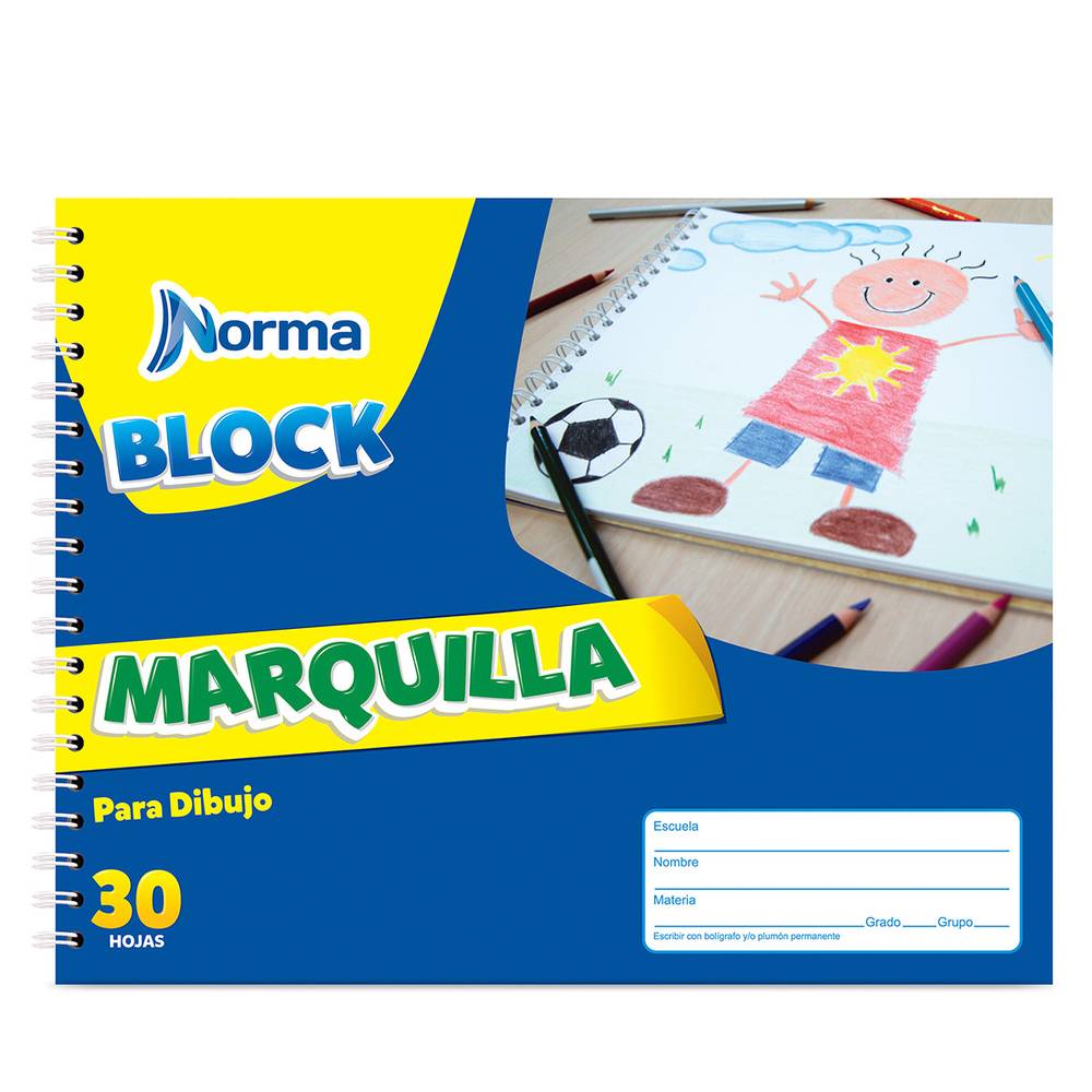 Norma · Block de dibujo marquilla