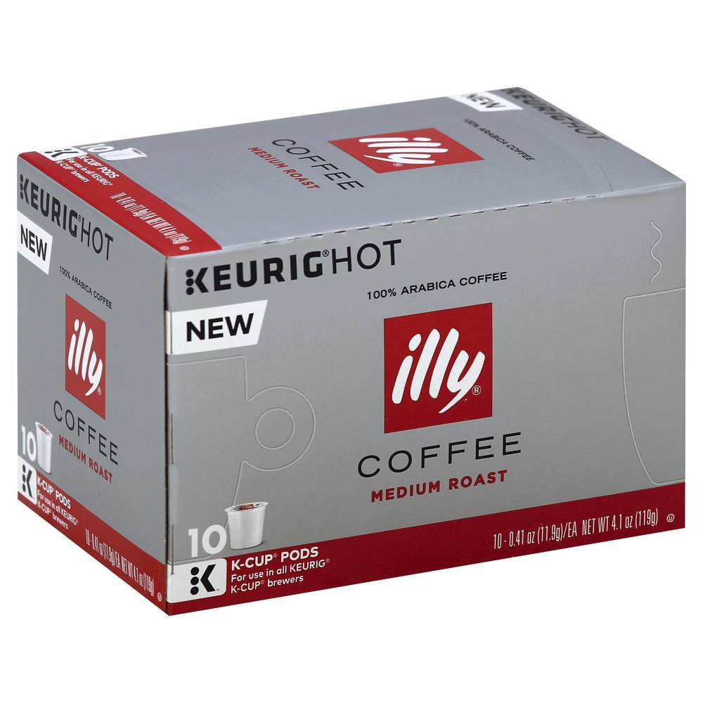 Illy K-Cup Coffee Pods, Arabica Classic Roast (4 oz, 10 ct)