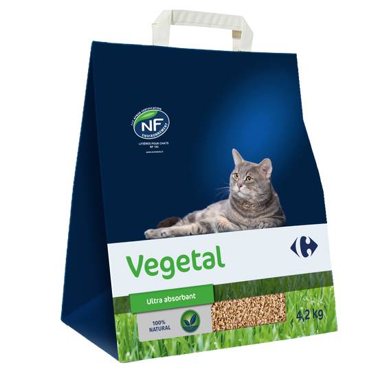 Carrefour - Litière pour chats végétale
