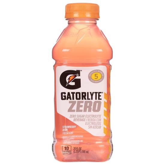 Gatorlyte Gatorade Zero Sugar Strawberry Kiwi Electrolyte Beverage (20 fl oz)