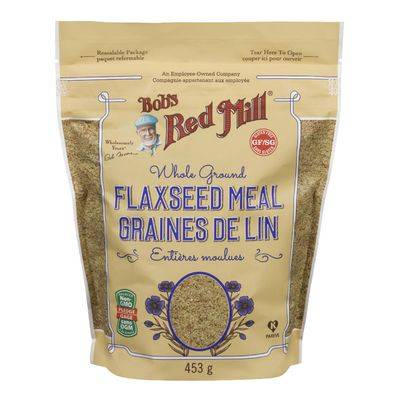 Bob's Red Mill · Whole ground flaxseed meal - Graines de lin entières moulues sans gluten