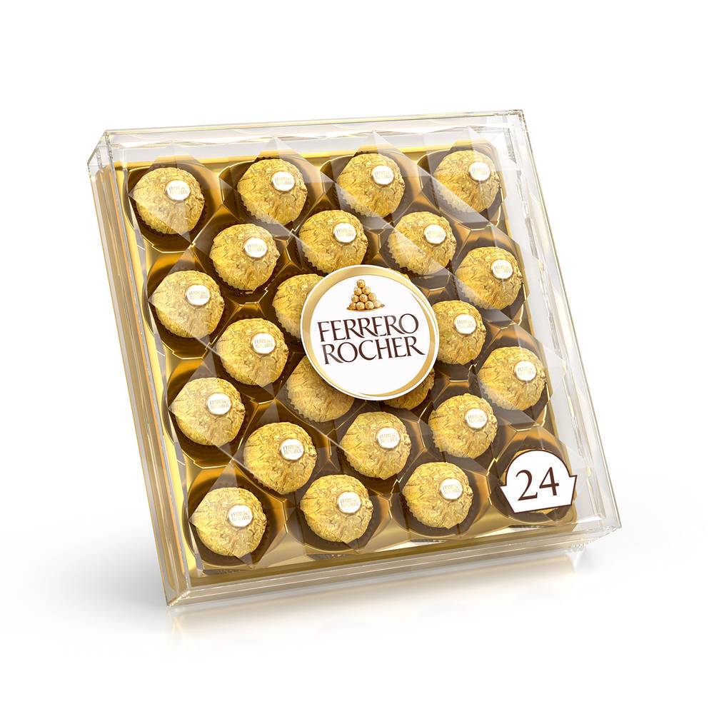 Ferrero Rocher - Fines gaufrettes enrobées de chocolat au lait et noisettes (300g)