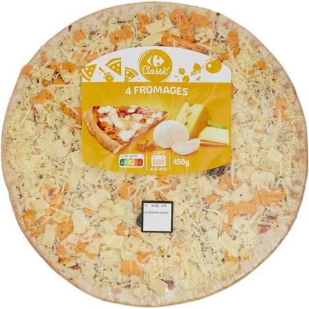 Pizza 4 fromages CARREFOUR CLASSIC' - la pizza de 450g