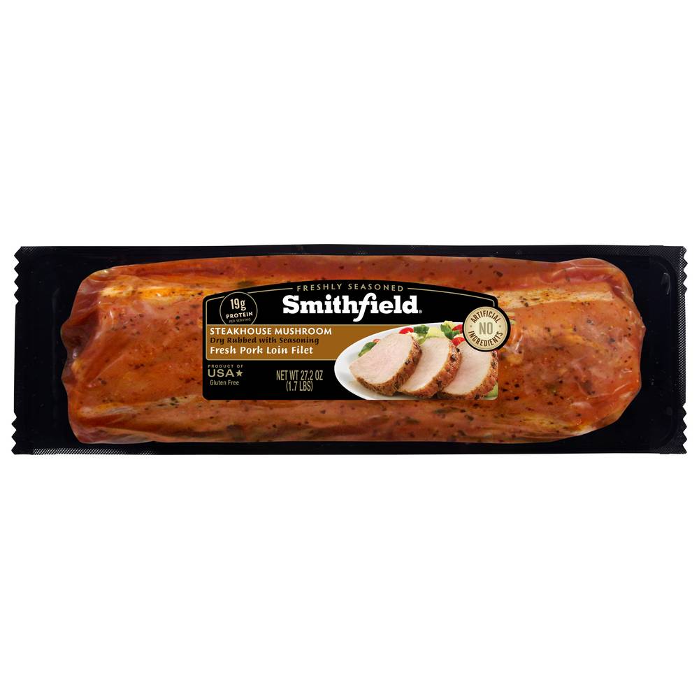 Smithfield Steakhouse Mushroom Fresh Pork Loin Fillet (1.7 lbs)