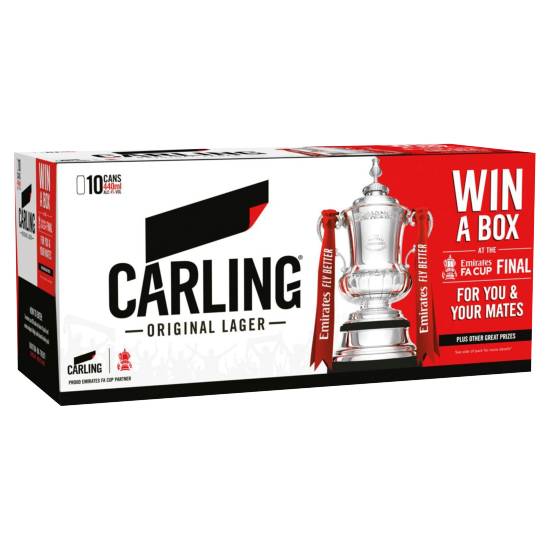 Carling Original Lager Beer (10 ct, 440 ml)