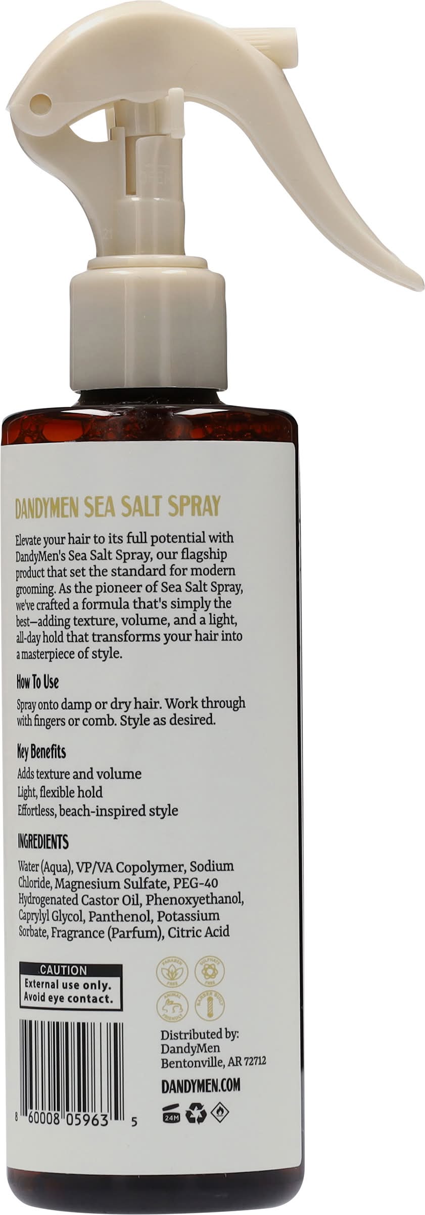 Dandymen Sea Salt Spray, Tobacco Vanilla (8.45 oz)