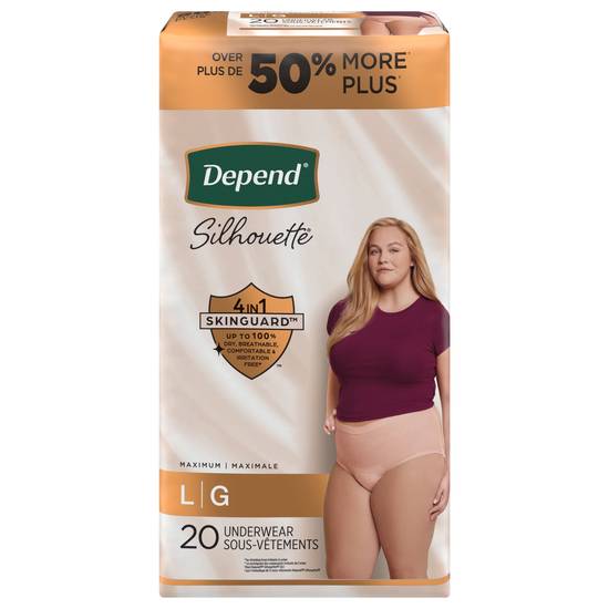 Depend Silhouette L Maximum Underwear (20 ct)