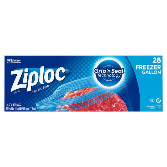 Ziploc Freezer Seal Top Bags (28 ct)