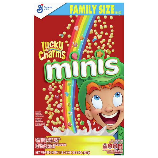 Lucky Charms Kids Breakfast Cereal With Minis Marshmallows