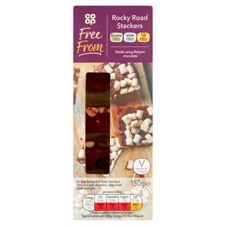 Co-op Free From Rocky Road Stackers 150g