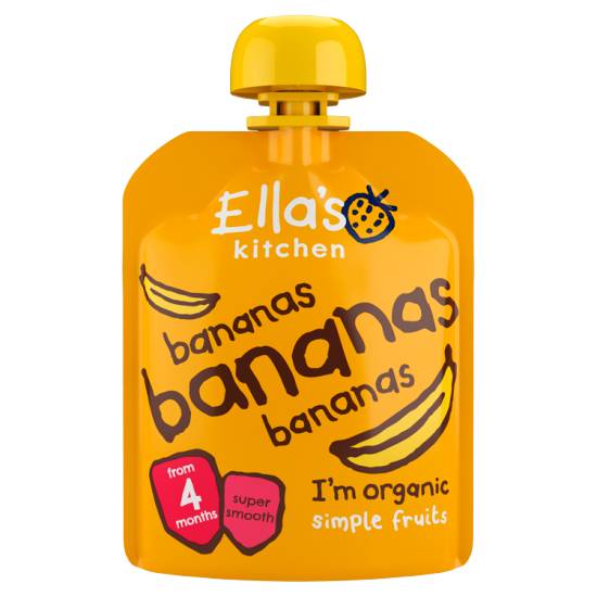 Ella's Kitchen Organic Bananas First Tastes Baby Pouch 4+ Months 70g